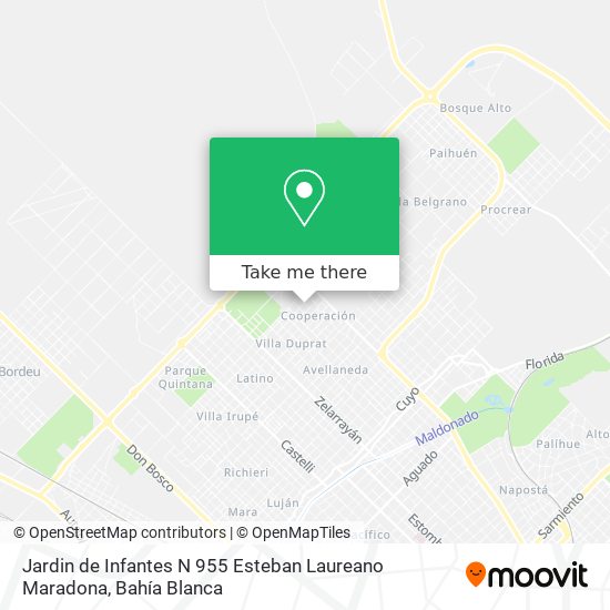 Mapa de Jardin de Infantes N 955 Esteban Laureano Maradona