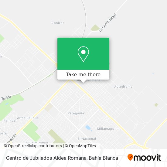 Centro de Jubilados Aldea Romana map