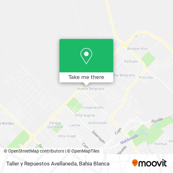 Mapa de Taller y Repuestos Avellaneda