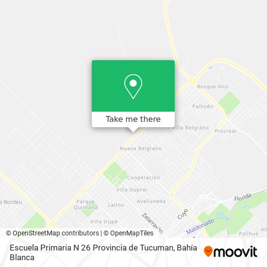 Escuela Primaria N 26 Provincia de Tucuman map