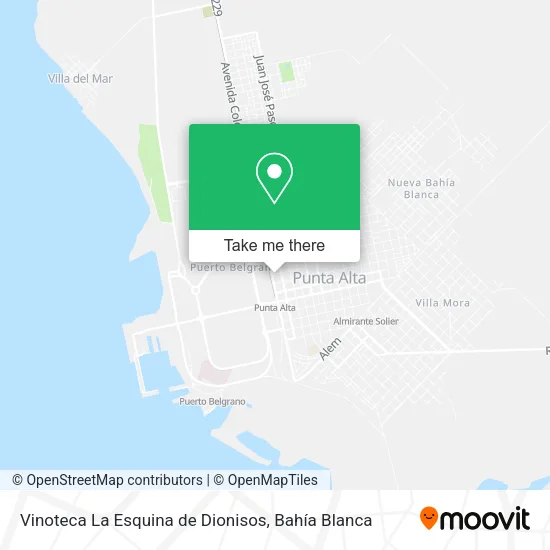 Mapa de Vinoteca La Esquina de Dionisos