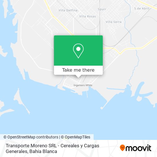 Transporte Moreno SRL - Cereales y Cargas Generales map