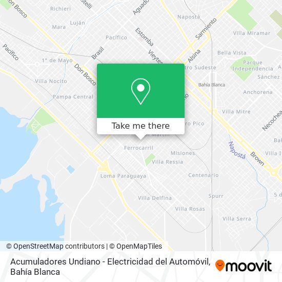 Acumuladores Undiano - Electricidad del Automóvil map