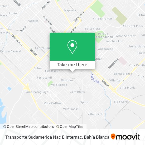 Transporte Sudamerica Nac E Internac map