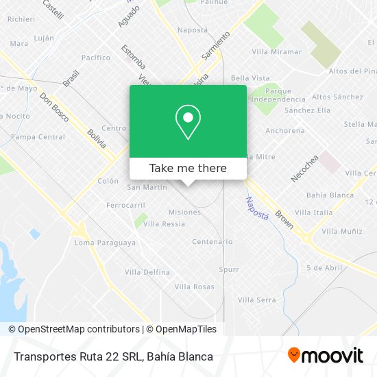 Transportes Ruta 22 SRL map