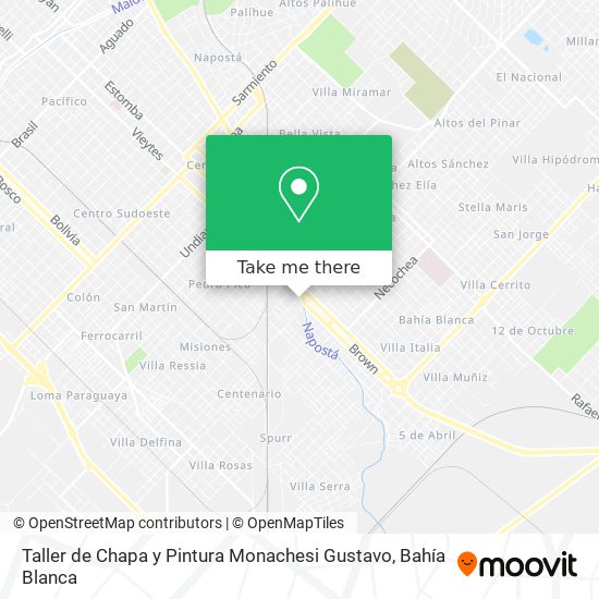 Taller de Chapa y Pintura Monachesi Gustavo map