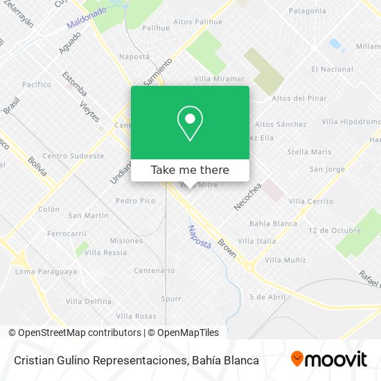 Cristian Gulino Representaciones map