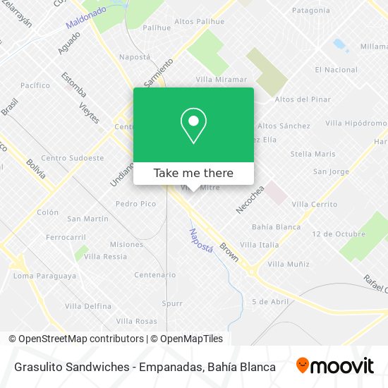 Grasulito Sandwiches - Empanadas map