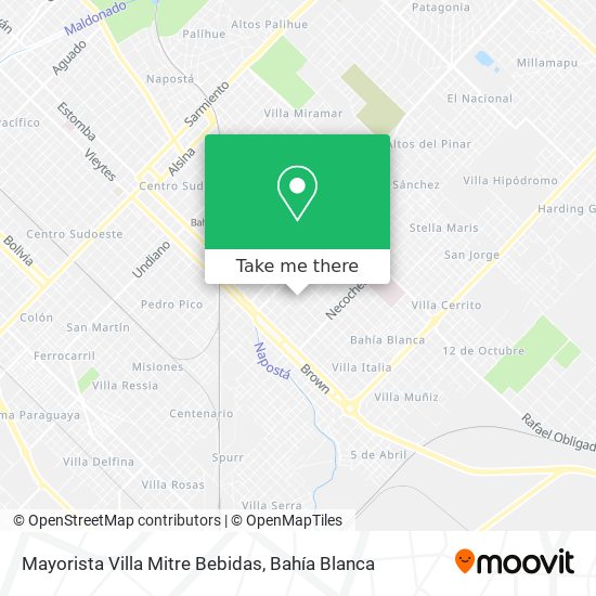 Mapa de Mayorista Villa Mitre Bebidas