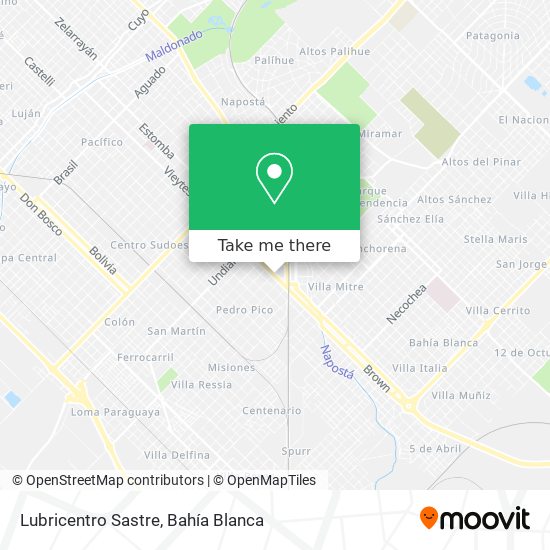 Lubricentro Sastre map
