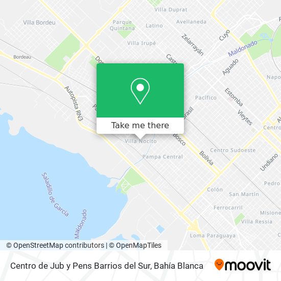 Centro de Jub y Pens Barrios del Sur map