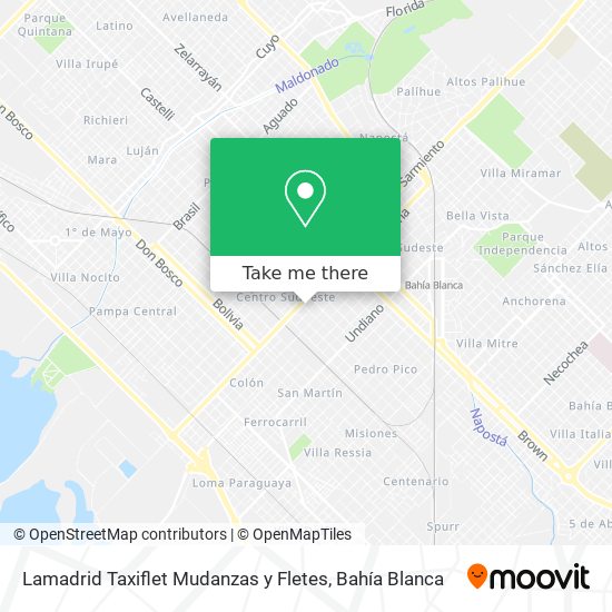 Mapa de Lamadrid Taxiflet Mudanzas y Fletes