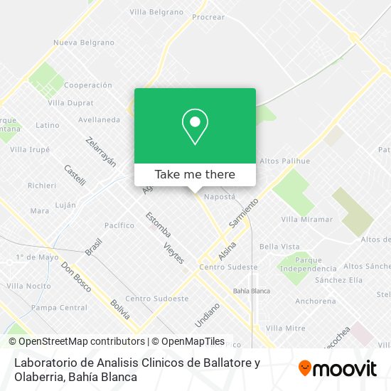 Laboratorio de Analisis Clinicos de Ballatore y Olaberria map