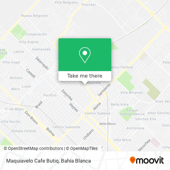 Maquiavelo Cafe Butiq map