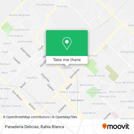 Panaderia Delicias map