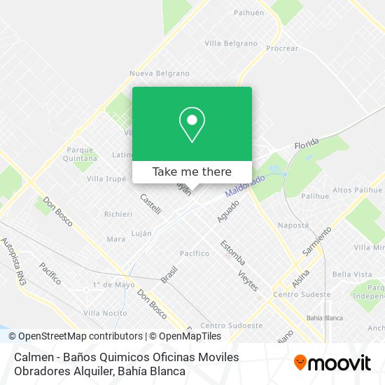 Calmen - Baños Quimicos Oficinas Moviles Obradores Alquiler map