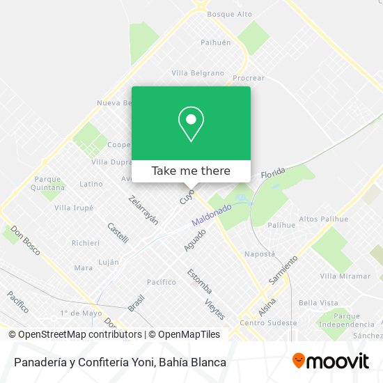 Panadería y Confitería Yoni map