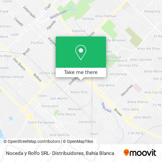 Noceda y Rolfo SRL- Distribuidores map