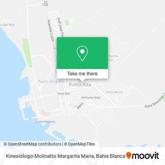 Kinesiólogo-Molinatto Margarita Maria map