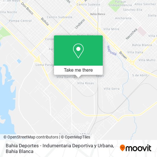 Bahía Deportes - Indumentaria Deportiva y Urbana map