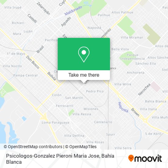 Psicologos-Gonzalez Pieroni Maria Jose map