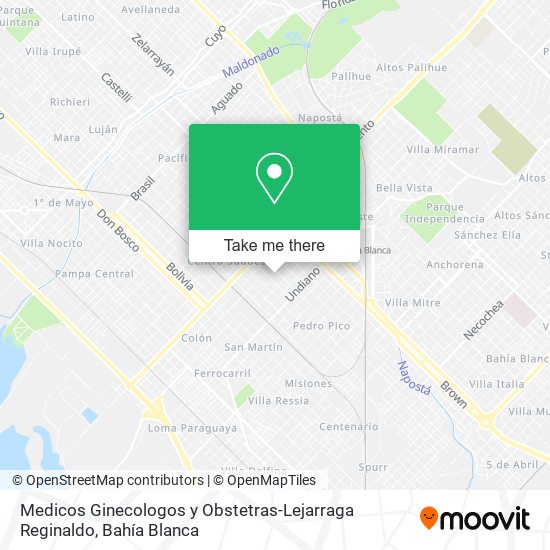 Medicos Ginecologos y Obstetras-Lejarraga Reginaldo map