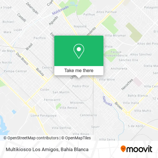 Multikiosco Los Amigos map
