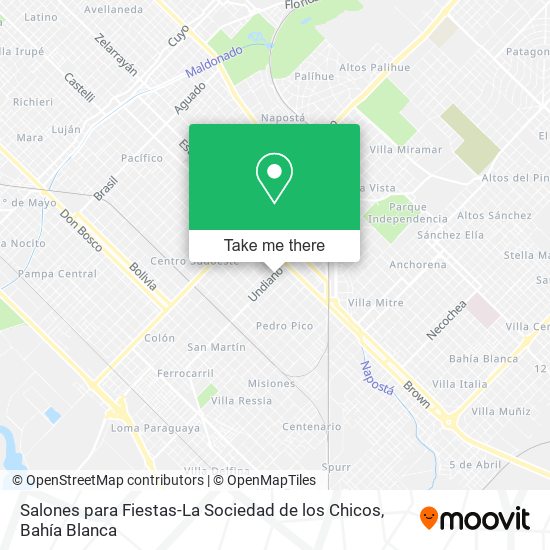 Salones para Fiestas-La Sociedad de los Chicos map