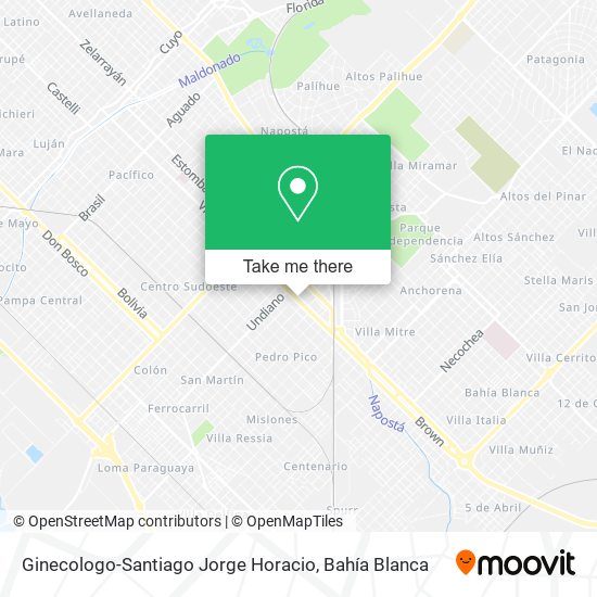 Mapa de Ginecologo-Santiago Jorge Horacio