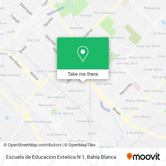 Escuela de Educacion Estetica N 1 map