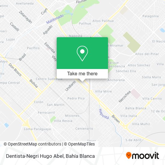 Dentista-Negri Hugo Abel map