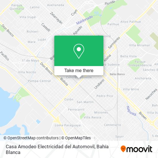 Casa Amodeo Electricidad del Automovil map