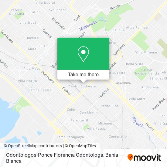 Odontologos-Ponce Florencia Odontologa map