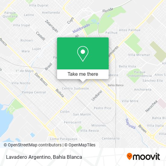 Lavadero Argentino map