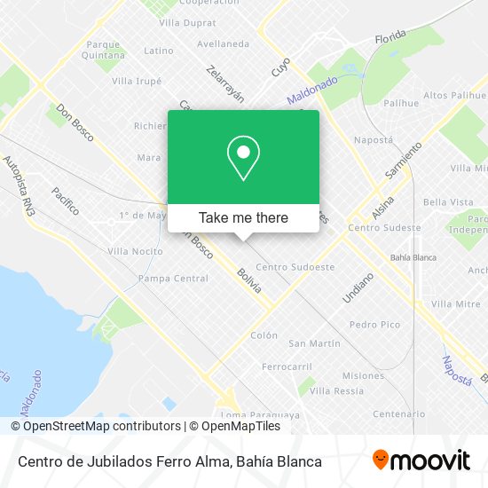 Mapa de Centro de Jubilados Ferro Alma