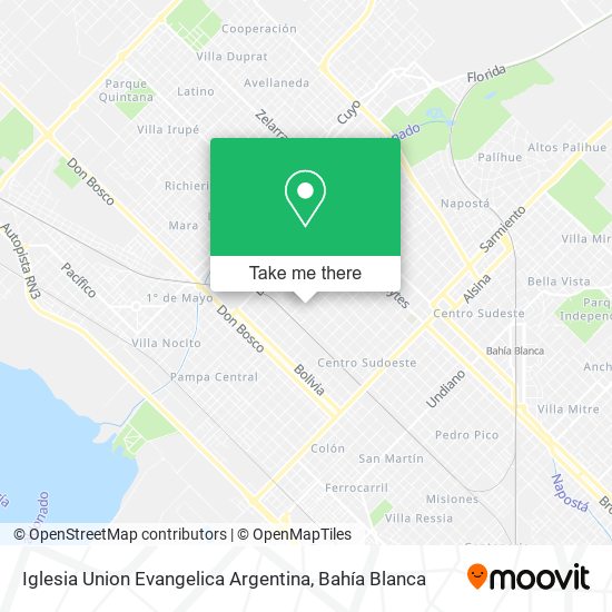 Iglesia Union Evangelica Argentina map