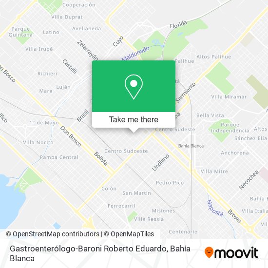 Mapa de Gastroenterólogo-Baroni Roberto Eduardo