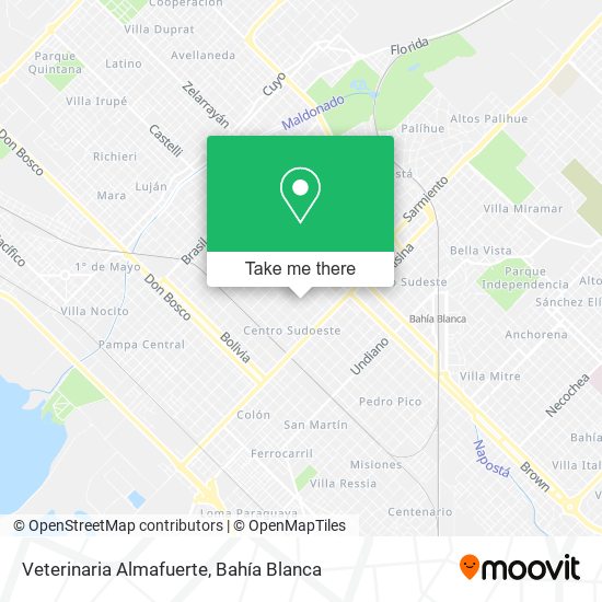 Veterinaria Almafuerte map
