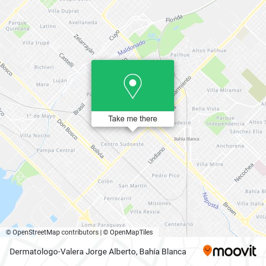 Mapa de Dermatologo-Valera Jorge Alberto