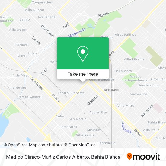 Medico Clinico-Muñiz Carlos Alberto map