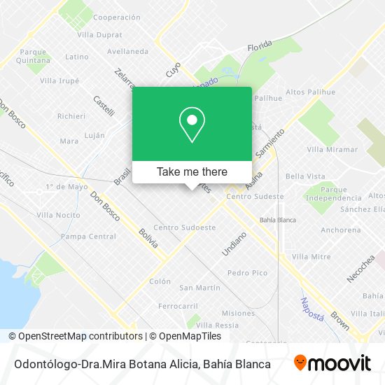 Mapa de Odontólogo-Dra.Mira Botana Alicia
