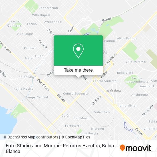Mapa de Foto Studio Jano Moroni - Retratos Eventos