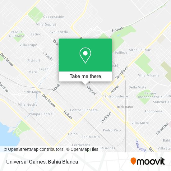 Mapa de Universal Games