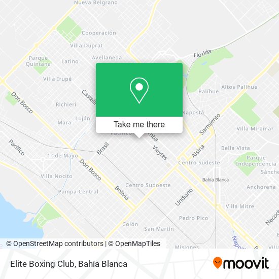 Elite Boxing Club map