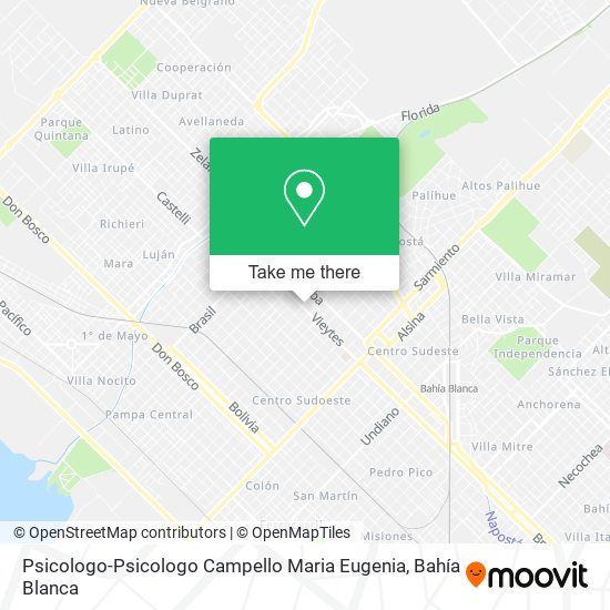Mapa de Psicologo-Psicologo Campello Maria Eugenia