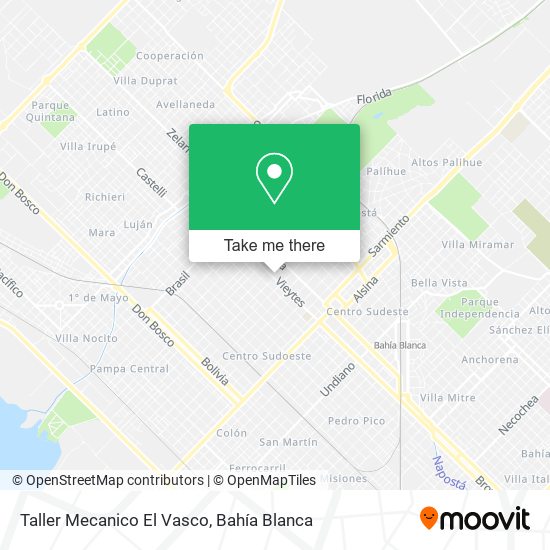 Mapa de Taller Mecanico El Vasco
