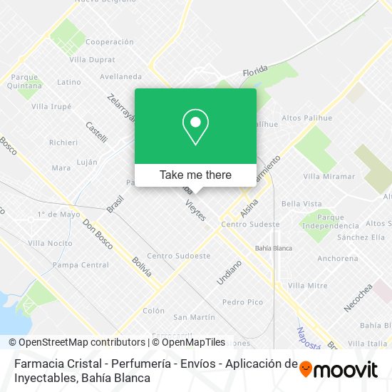 Farmacia Cristal - Perfumería - Envíos - Aplicación de Inyectables map