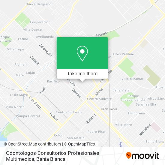 Odontologos-Consultorios Profesionales Multimedica map