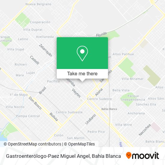Mapa de Gastroenterólogo-Paez Miguel Angel