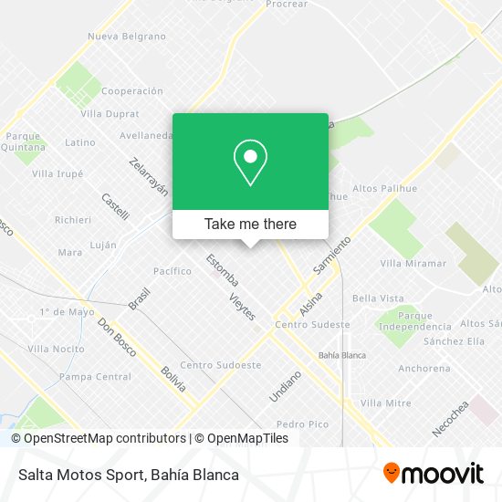 Mapa de Salta Motos Sport